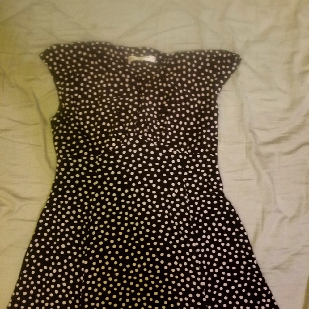 Polka Dotted Knee Length dress